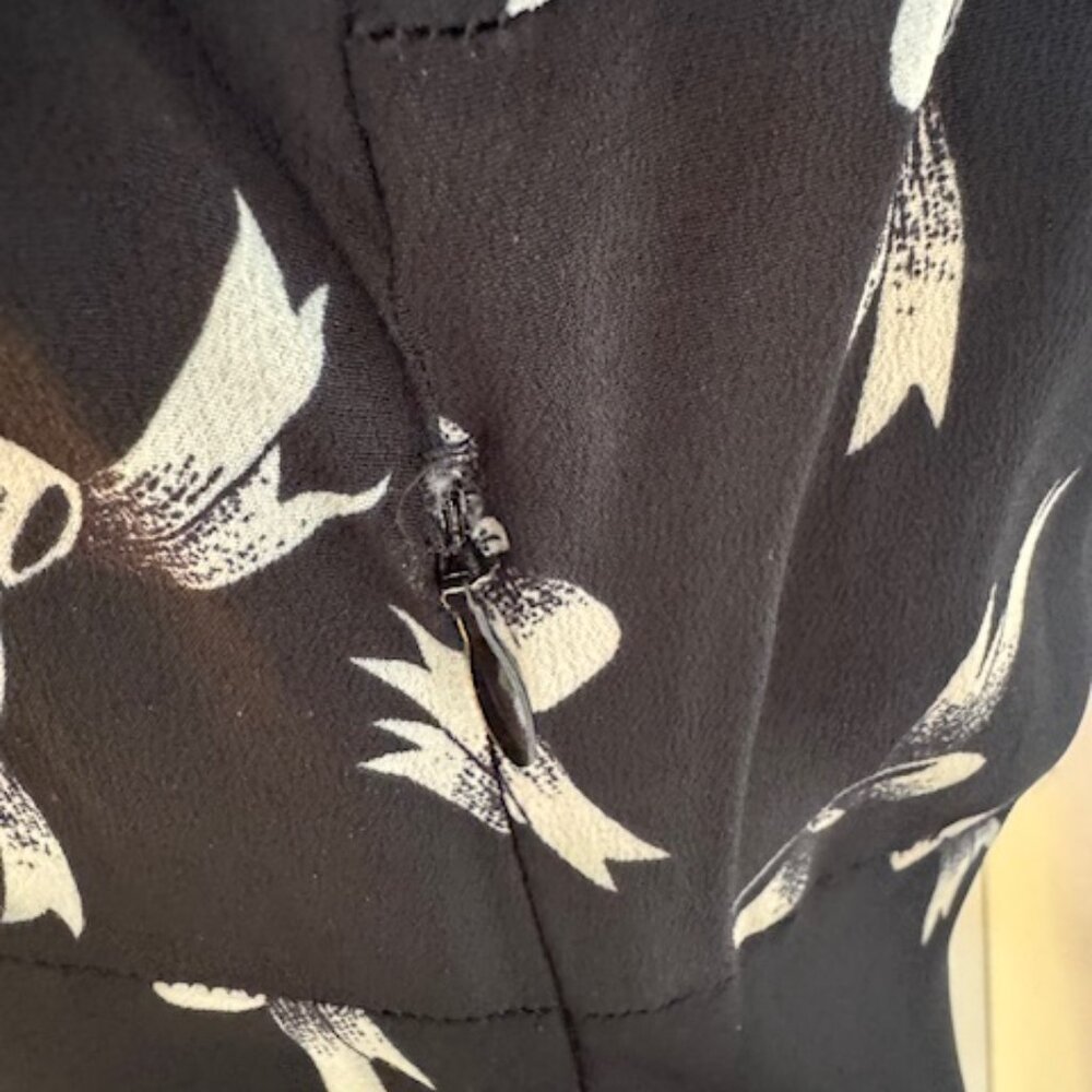 Vintage Betsey Johnson 90'S Does 40's Bias Cut Ribbon Bow Maxi Dress Large - Picture 11 of 14